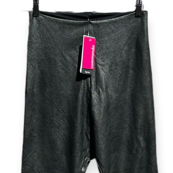 🌻NEW w.tags COMMANDO Black Perfect Control Faux Leather Leggings Size Large - Picture 4 of 16